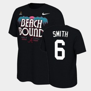 Men DeVonta Smith Black Alabama Crimson Tide #6 Bound College Football Playoff 2021 National Championship T-Shirt 331140-879