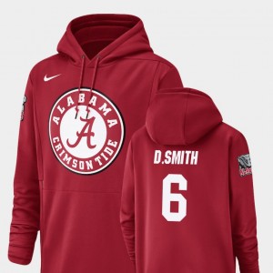 Men DeVonta Smith Crimson Alabama Crimson Tide #6 Football Performance Champ Drive Hoodie 455413-562