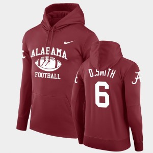 Men DeVonta Smith Crimson Alabama Crimson Tide #6 Legend Pullover Retro Football Hoodie 103465-225
