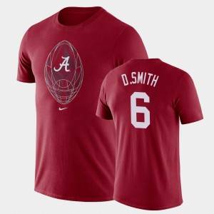 Mens DeVonta Smith Crimson Alabama Crimson Tide #6 Legend Football Icon T-Shirt 554708-583
