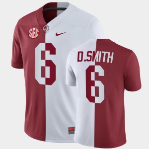 Mens DeVonta Smith White Crimson Alabama Crimson Tide #6 2025-26 Split Jerseys 709485-860