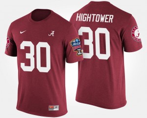 Men's Dont'a Hightower Crimson Alabama Crimson Tide #30 Sugar Bowl Bowl Game T-Shirt 633483-354