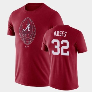 Men's Dylan Moses Crimson Alabama Crimson Tide #32 Legend Football Icon T-Shirt 201553-513