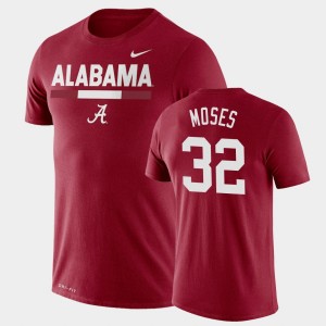 Mens Dylan Moses Crimson Alabama Crimson Tide #32 Legend Performance Team DNA T-Shirt 791055-694