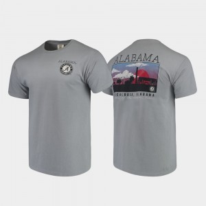Mens Gray Alabama Crimson Tide Comfort Colors Campus Scenery T-Shirt 902337-658
