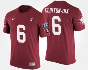 Mens Ha Ha Clinton-Dix Crimson Alabama Crimson Tide #6 Sugar Bowl Bowl Game T-Shirt 614345-841