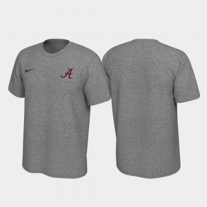 Mens Heathered Gray Alabama Crimson Tide Legend Left Chest Logo T-Shirt 167885-396