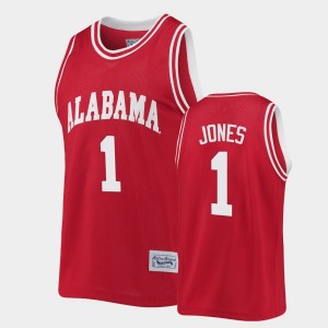 Men's Herbert Jones Crimson Alabama Crimson Tide #1 Classic Commemorative Basketball Jerseys 547134-669