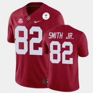 Men's Irv Smith Jr. Crimson Alabama Crimson Tide #82 Champions 2021 Rose Bowl Jerseys 430705-865