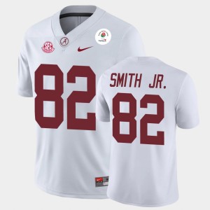 Men's Irv Smith Jr. White Alabama Crimson Tide #82 Champions 2021 Rose Bowl Jersey 754376-378