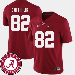 Mens Irv Smith Jr. Crimson Alabama Crimson Tide #82 2018 SEC Patch College Football Jersey 601242-840