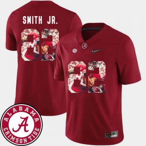 Men's Irv Smith Jr. Crimson Alabama Crimson Tide #82 Football Pictorial Fashion Jersey 595723-572