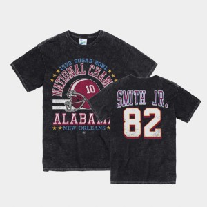 Mens Irv Smith Jr. Black Alabama Crimson Tide #82 1979 Sugar Bowl Vintage Tubular T-Shirt 873576-218