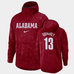 Men's Jahvon Quinerly Crimson Alabama Crimson Tide #13 Pullover Team Logo Basketball Spotlight Hoodie 931478-182