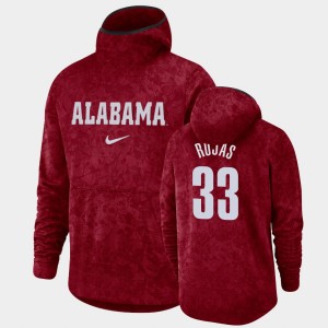 Men's James Rojas Crimson Alabama Crimson Tide #33 Pullover Team Logo Basketball Spotlight Hoodie 174639-288