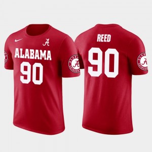 Men Jarran Reed Red Alabama Crimson Tide #90 Seattle Seahawks Football Future Stars T-Shirt 663783-379
