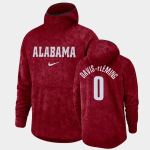 Men's Javian Davis-Fleming Crimson Alabama Crimson Tide #0 Pullover Team Logo Basketball Spotlight Hoodie 255166-248