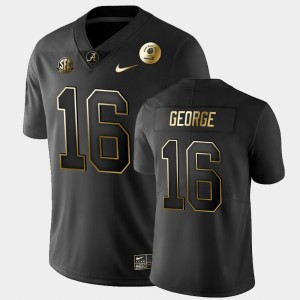 Mens Jayden George Black Alabama Crimson Tide #16 Golden Edition 2021 Rose Bowl Jersey 452717-802