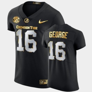 Men's Jayden George Black Alabama Crimson Tide #16 2020-21 Authentic Golden Edition Jersey 932336-513
