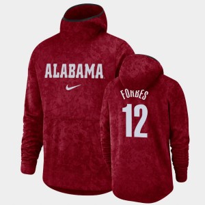 Mens Jaylen Forbes Crimson Alabama Crimson Tide #12 Pullover Team Logo Basketball Spotlight Hoodie 265269-532