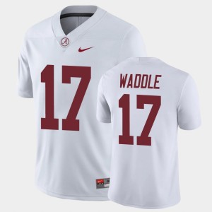 Men's Jaylen Waddle White Alabama Crimson Tide #17 Game College Football Jersey 659986-382