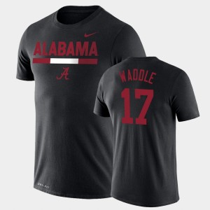 Men's Jaylen Waddle Black Alabama Crimson Tide #17 Legend Performance Team DNA T-Shirt 441349-310