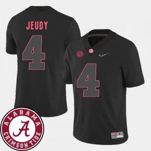 Mens Jerry Jeudy Black Alabama Crimson Tide #4 2018 SEC Patch College Football Jerseys 850054-203