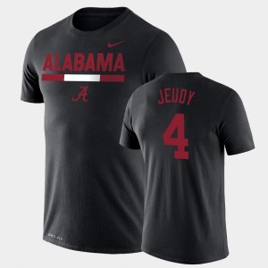 Men's Jerry Jeudy Black Alabama Crimson Tide #4 Legend Performance Team DNA T-Shirt 489438-209