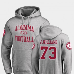 Men's Jonah Williams Ash Alabama Crimson Tide #73 College Football Neutral Zone Hoodie 187559-973