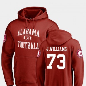 Men's Jonah Williams Crimson Alabama Crimson Tide #73 College Football Neutral Zone Hoodie 276639-423