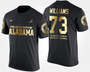 Men Jonah Williams Black Alabama Crimson Tide #73 Short Sleeve With Message Gold Limited T-Shirt 655074-992