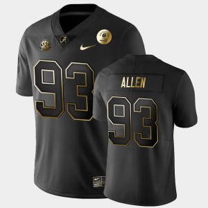 Mens Jonathan Allen Black Alabama Crimson Tide #93 Golden Edition 2021 Rose Bowl Jersey 564474-625