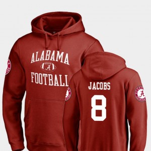 Mens Josh Jacobs Crimson Alabama Crimson Tide #8 College Football Neutral Zone Hoodie 249980-432