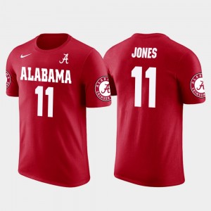 Men Julio Jones Red Alabama Crimson Tide #11 Atlanta Falcons Football Future Stars T-Shirt 325991-143