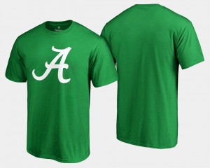 Men's Kelly Green Alabama Crimson Tide White Logo Big & Tall St. Patrick's Day T-Shirt 837408-406