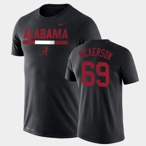 Men's Landon Dickerson Black Alabama Crimson Tide #69 Legend Performance Team DNA T-Shirt 858520-524
