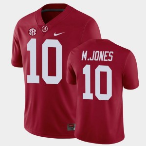 Mens Mac Jones Crimson Alabama Crimson Tide #10 College Football Game Jersey 121615-531