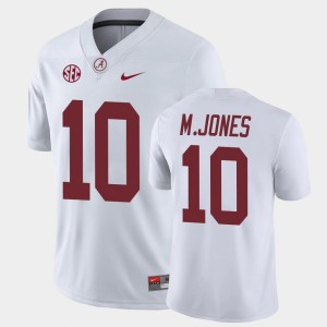 Men's Mac Jones White Alabama Crimson Tide #10 College Football Game Jerseys 783492-745