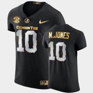 Men's Mac Jones Black Alabama Crimson Tide #10 2020-21 Authentic Golden Edition Jersey 620470-833