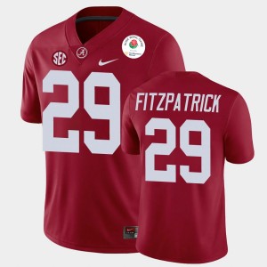 Men's Minkah Fitzpatrick Crimson Alabama Crimson Tide #29 College Football 2021 Rose Bowl Jerseys 198015-871