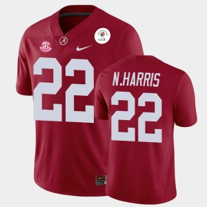 Men's Najee Harris Crimson Alabama Crimson Tide #22 Champions 2021 Rose Bowl Jersey 626762-874