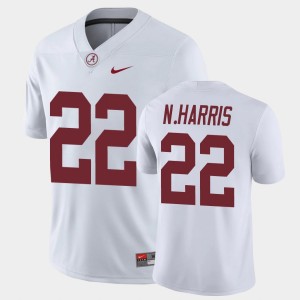 Men's Najee Harris White Alabama Crimson Tide #22 Game College Football Jersey 108024-623