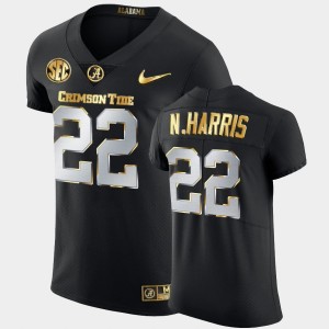 Men's Najee Harris Black Alabama Crimson Tide #22 2020-21 Authentic Golden Edition Jersey 284335-530