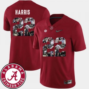Men's Najee Harris Crimson Alabama Crimson Tide #22 Football Pictorial Fashion Jerseys 633270-565