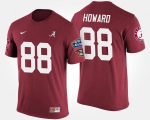 Mens O.J. Howard Crimson Alabama Crimson Tide #88 Sugar Bowl Bowl Game T-Shirt 906885-379