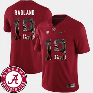 Mens Reggie Ragland Crimson Alabama Crimson Tide #19 Football Pictorial Fashion Jerseys 874675-870