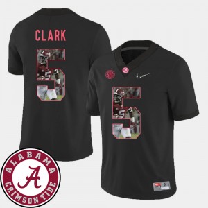 Mens Ronnie Clark Black Alabama Crimson Tide #5 Football Pictorial Fashion Jerseys 128341-544