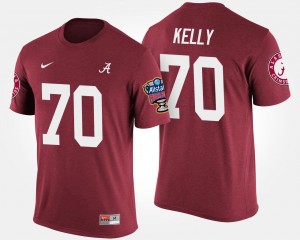 Mens Ryan Kelly Crimson Alabama Crimson Tide #70 Sugar Bowl Bowl Game T-Shirt 121944-477