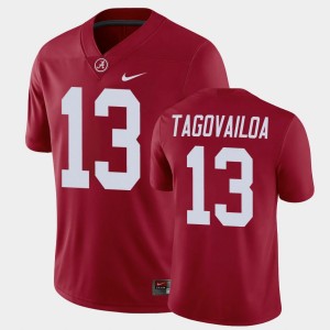 Men Tua Tagovailoa Crimson Alabama Crimson Tide #13 Alumni Player Football Game Jersey 457189-938