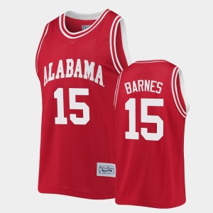 Men's Tyler Barnes Crimson Alabama Crimson Tide #15 Classic Commemorative Basketball Jersey 873389-649